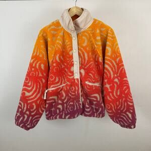 FP Movement - Free People Hit The Slopes Printed Fleece Jacket - Marigold - S